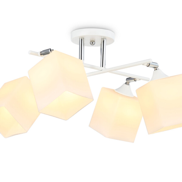 TR303083/4 WH/CH/FR белый/хром/белый матовый E27/4 max 40W 620*620*260