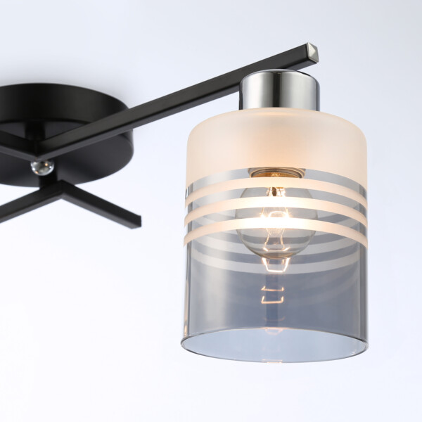 TR303211/2 BK/CH/SM/FR черный/хром/дымчатый/белый матовый E27*2 max 60W 500*170*200