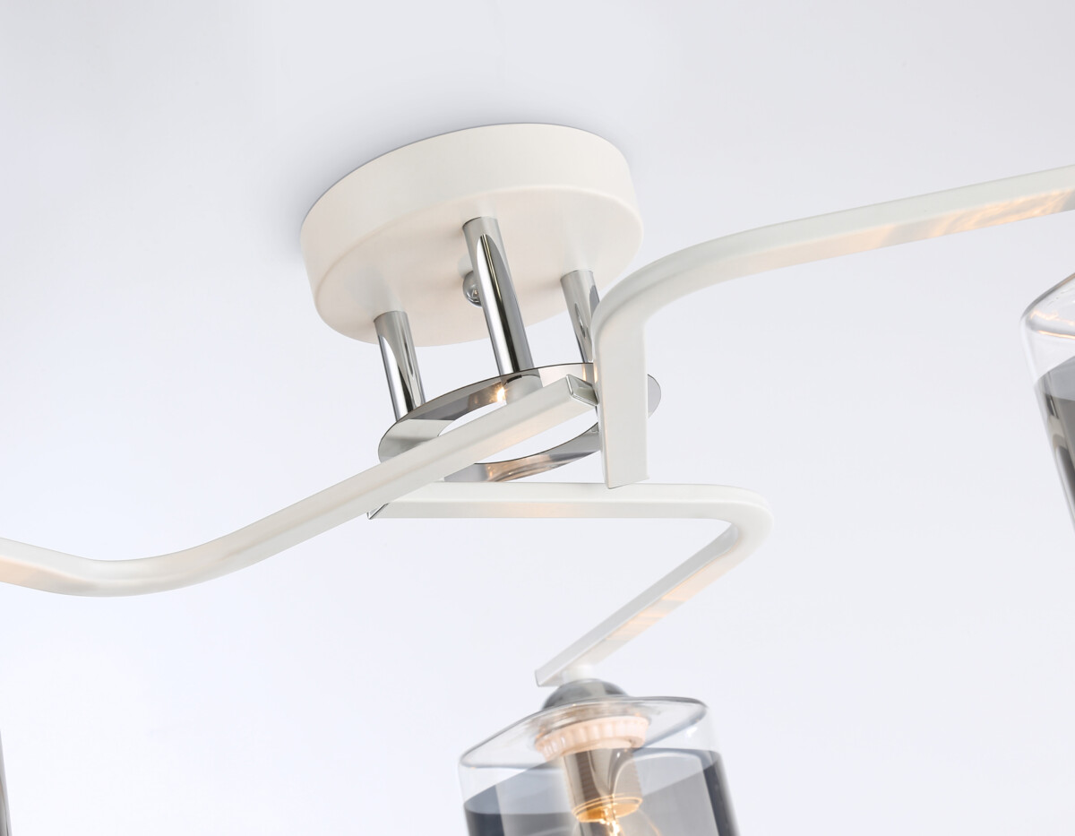 TR303217/3 WH/CH/SM белый/хром/дымчатый E27*3 max 60W D540*250 — изображение 2