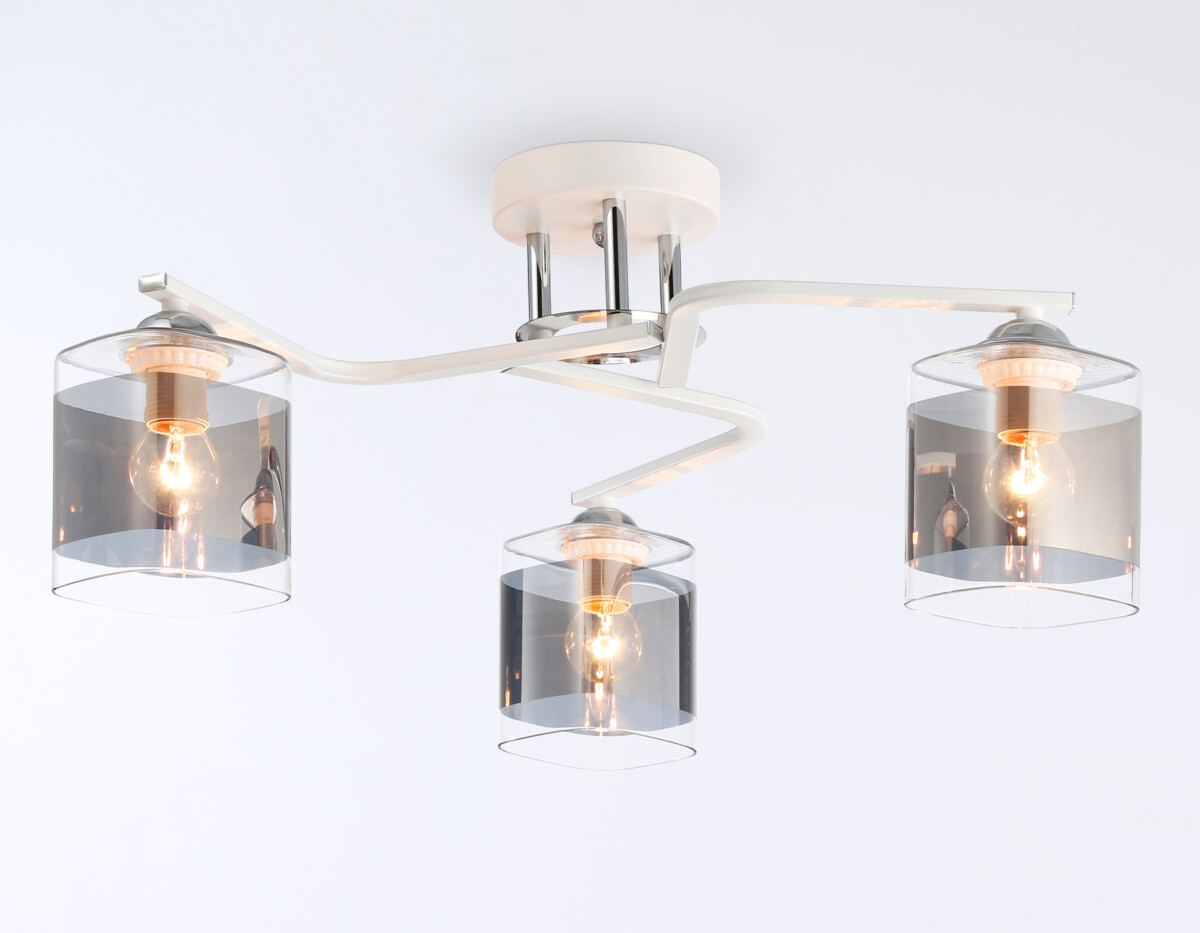 TR303217/3 WH/CH/SM белый/хром/дымчатый E27*3 max 60W D540*250 — изображение 5