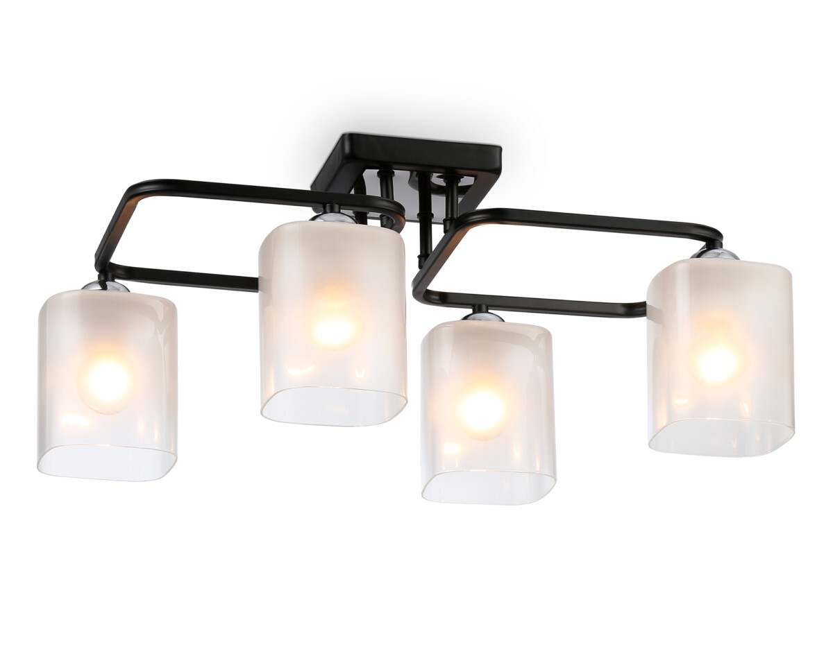 TR303222/4 BK/CH/FR черный/хром/белый матовый E27*4 max 60W 530*290*220 — изображение 7