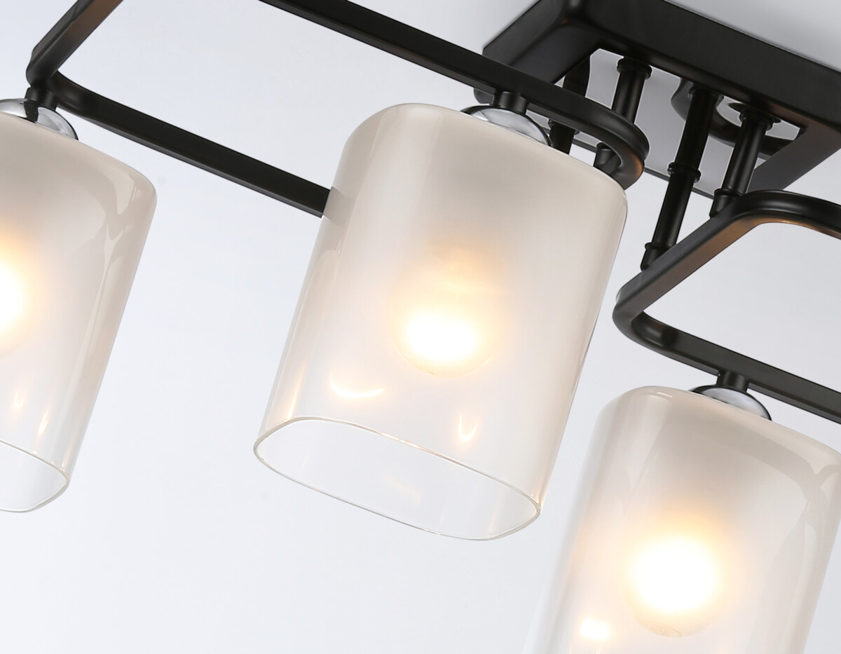 TR303222/4 BK/CH/FR черный/хром/белый матовый E27*4 max 60W 530*290*220 — изображение 1