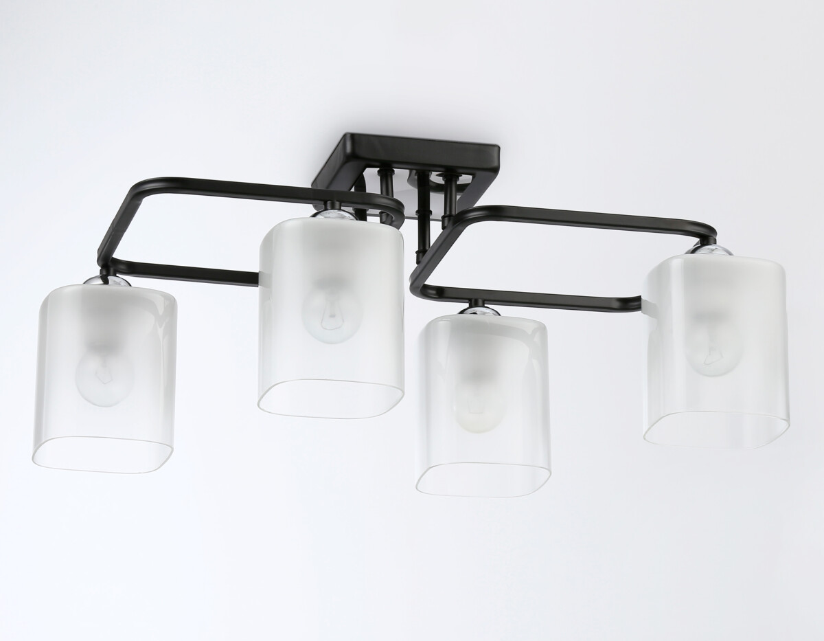 TR303222/4 BK/CH/FR черный/хром/белый матовый E27*4 max 60W 530*290*220 — изображение 4