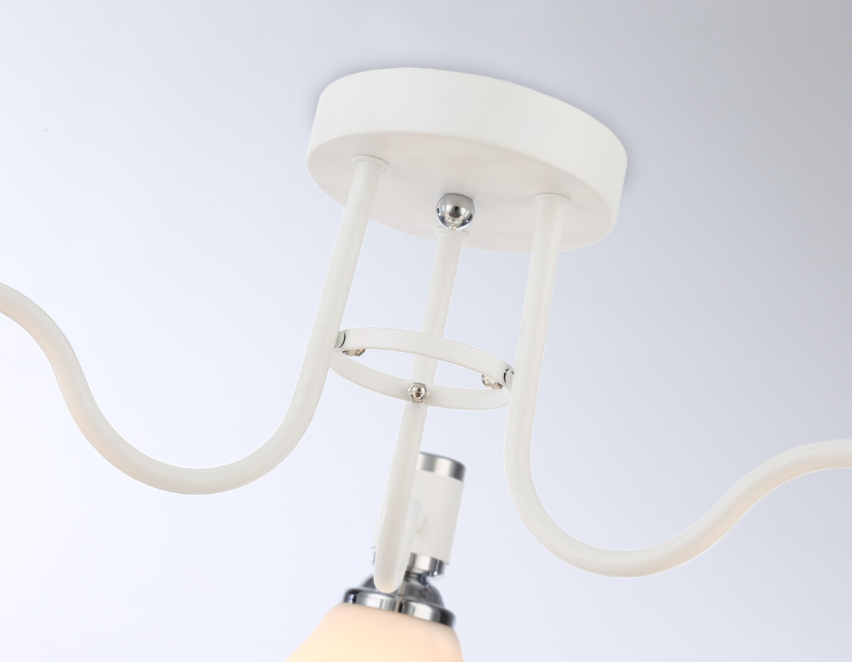 TR303302/3 WH/CH/FR белый/хром/белый матовый E27*3 max 60W D600*270 — изображение 2