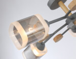 TR3033233/5 GR/LW/SM серый/светлое дерево/дымчатый E27*5 max 60W D700*180