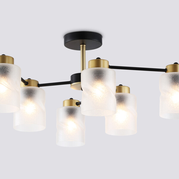 TR303325/6 BK/GD черный/золото E27/6 max 60W D680*270