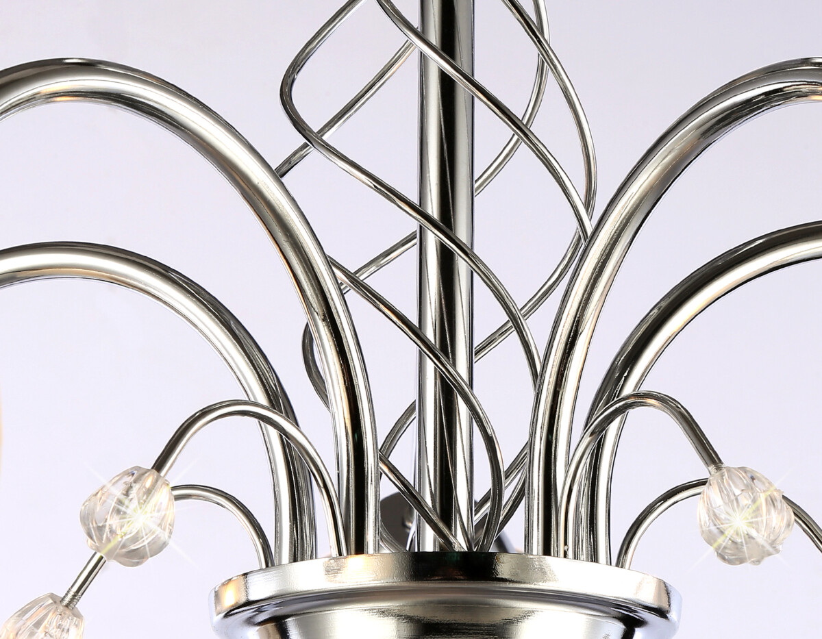 TR3188/5 CH/CL/FR хром/прозрачный/белый матовый E27/5 max 40W D600*285 — изображение 6