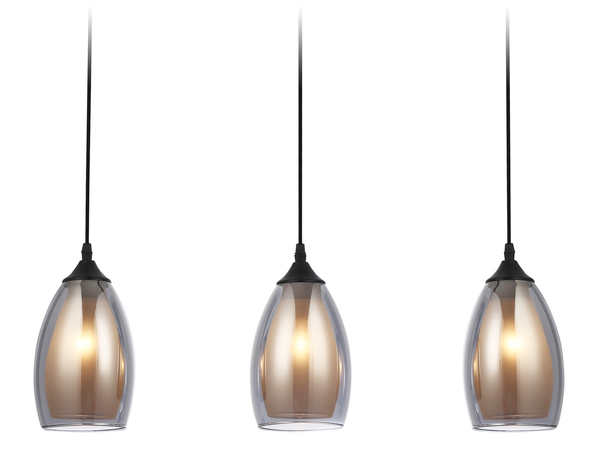 TR3537/3 BK/SM/FR черный/дымчатый/белый матовый E27/3 max 40W 640*120*820 — изображение 5