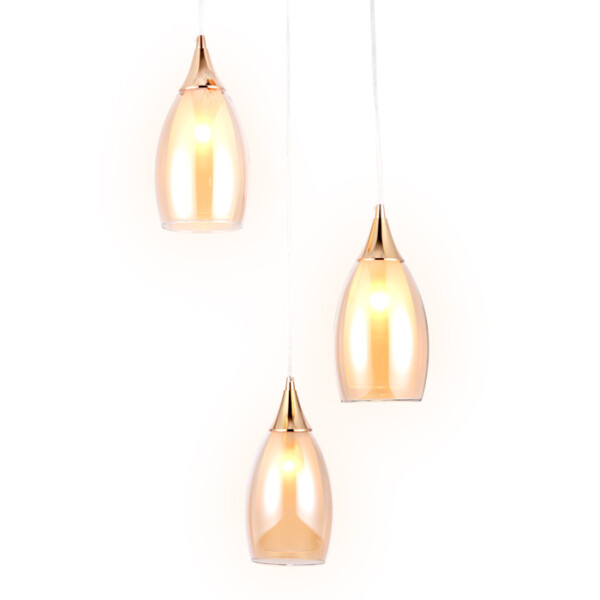 TR3549/3 GD/TI золото/янтарь E14 max 40W 370*130*1000