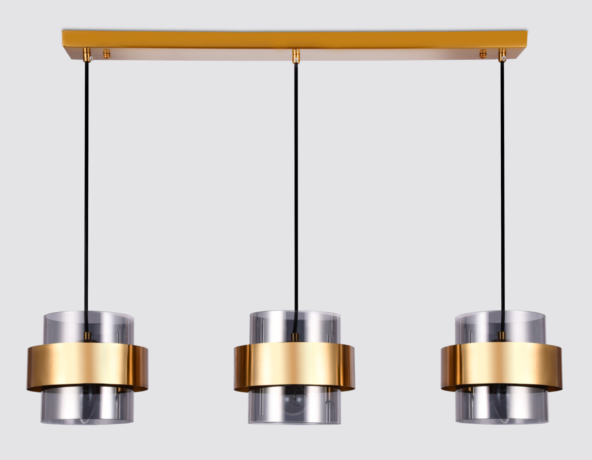 TR3652/3 GD/SM золото/дымчатый E27/3 max 40W 820*180*700 — изображение 1