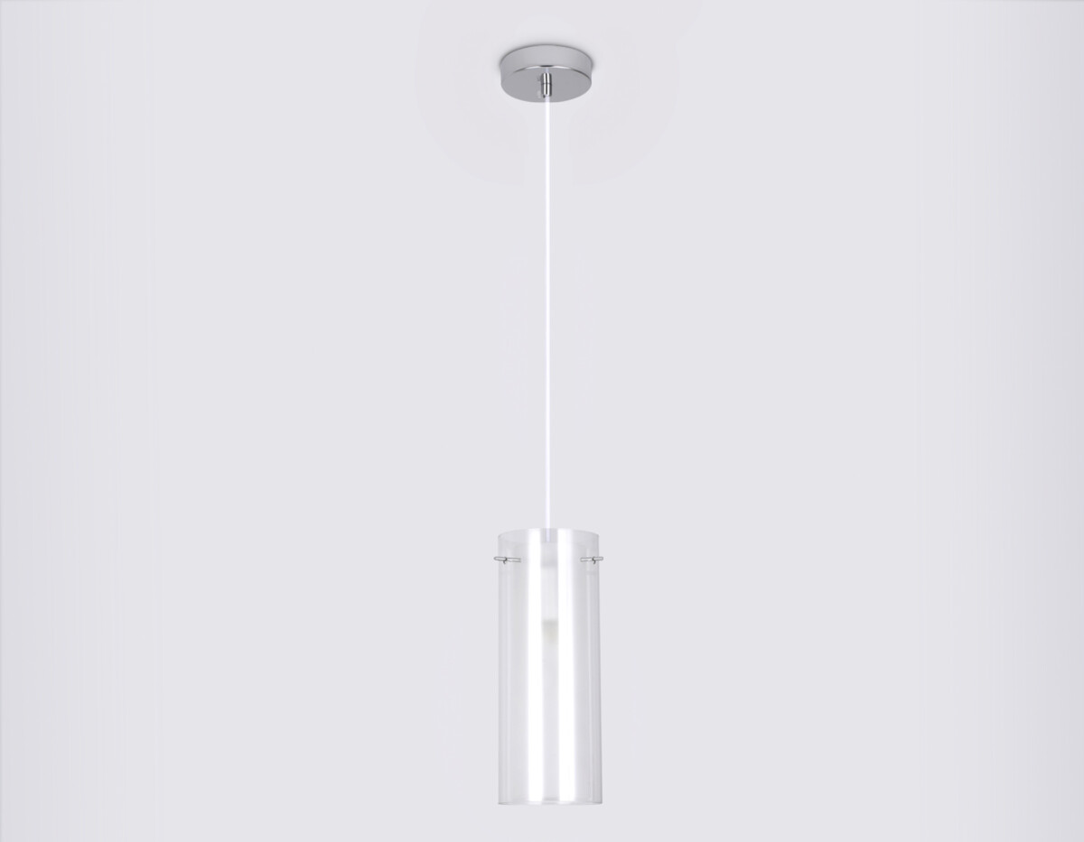 TR3672 CH/CL/FR хром/прозрачный/белый матовый E14 max 40W D110*1000 — изображение 4