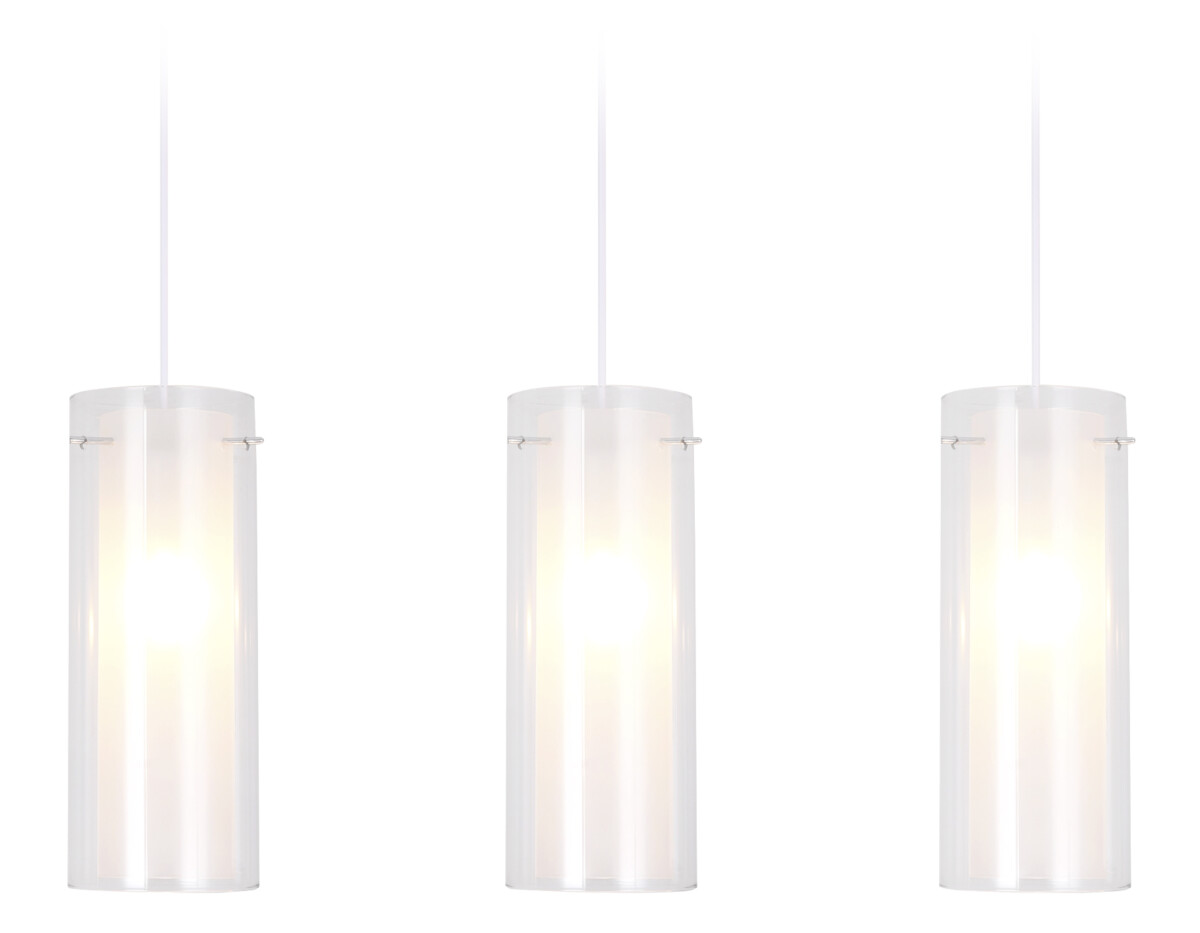 TR3675/3 CH/CL/FR хром/прозрачный/белый матовый E14/3 max 40W 640*110*900 — изображение 5