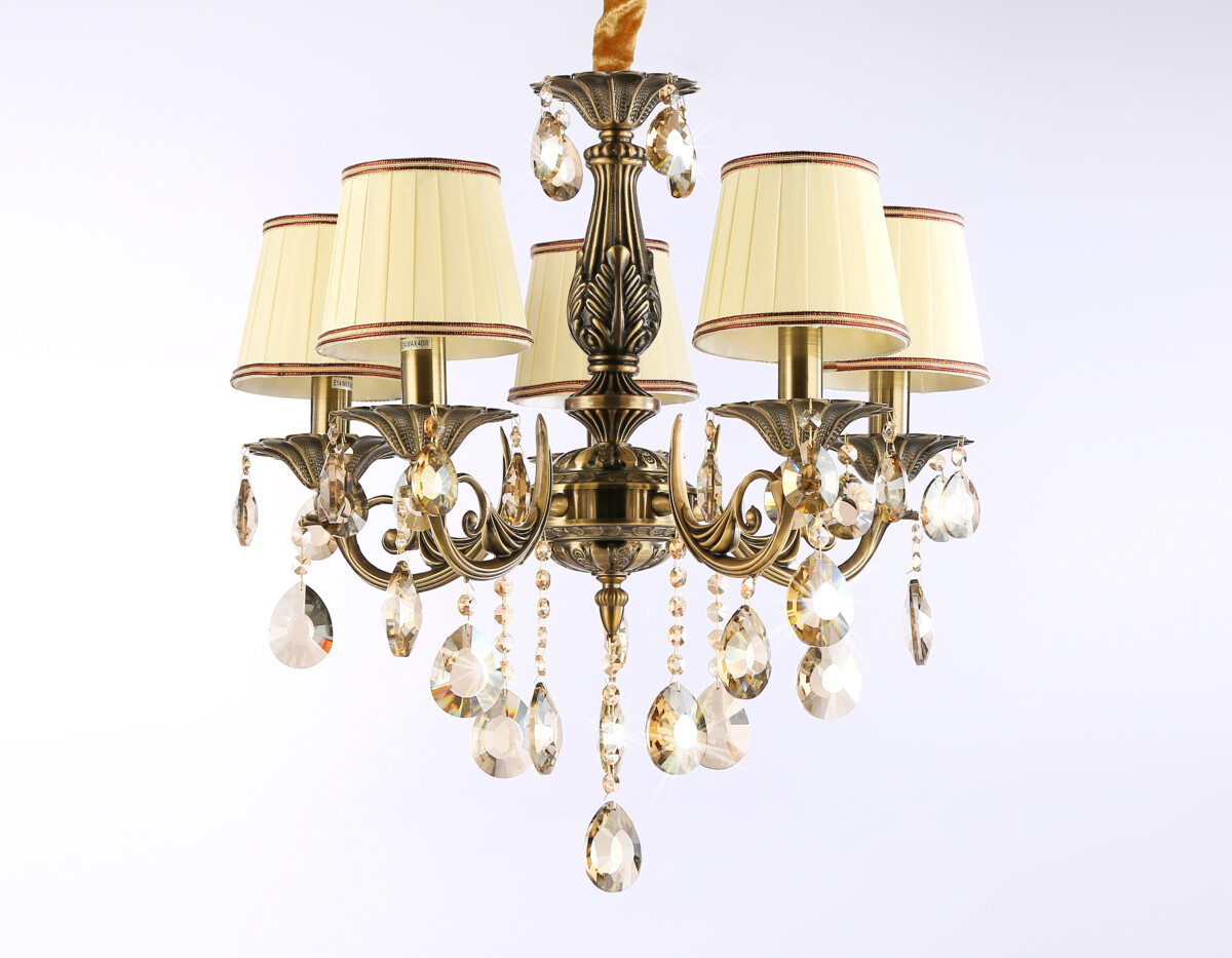 TR4577/5 SB/WH бронза/белый E14/5 max 40W D560*570 — изображение 4