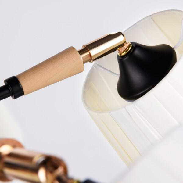 TR4733/5 BK/LWD черный/светлое дерево E27/5 max 40W D610*270