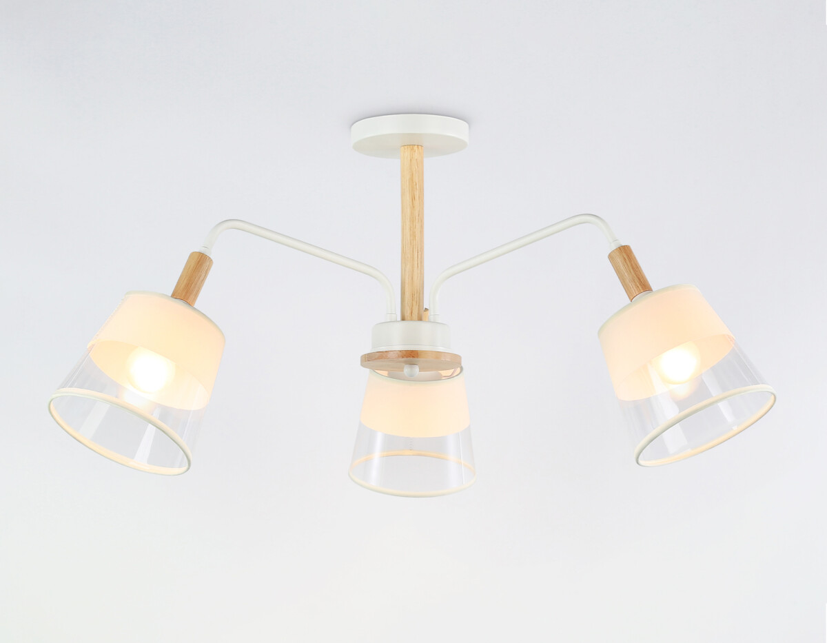 TR4737/3 WH/LW белый/светлое дерево E27/3 max 40W D760*350 — изображение 4