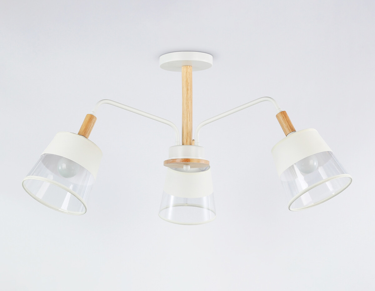 TR4737/3 WH/LW белый/светлое дерево E27/3 max 40W D760*350 — изображение 5