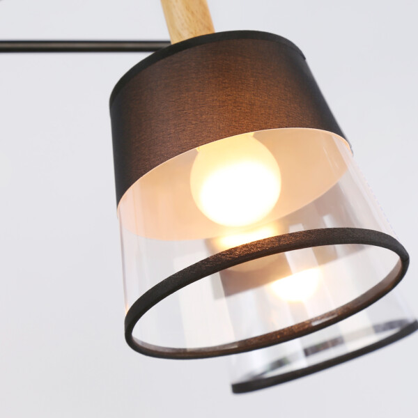 TR4741/5 BK/LW черный/светлое дерево E27/5 max 40W D760*350