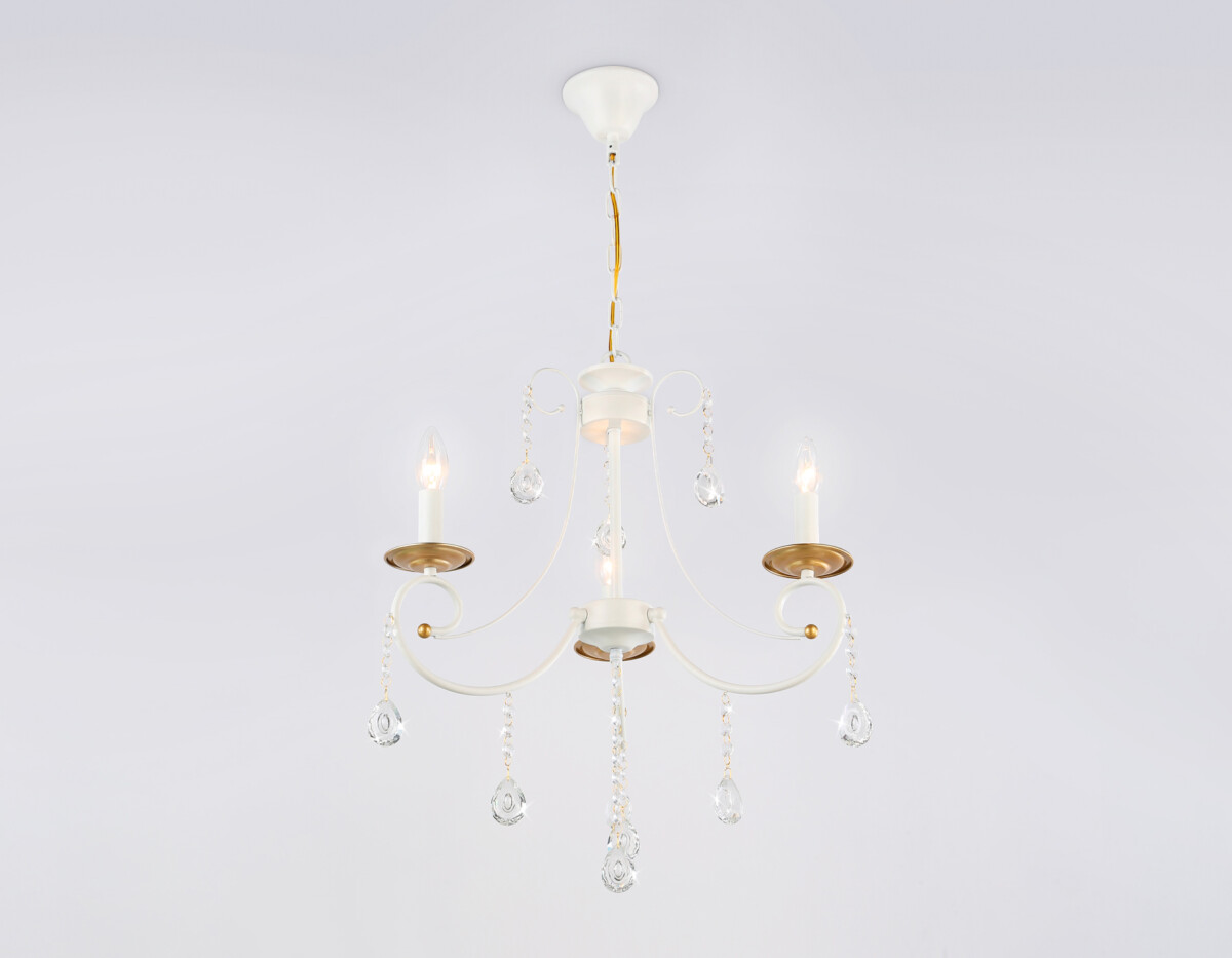 TR4915/3 WH/GD белый/золото E14/3 max 40W D550*860 — изображение 4