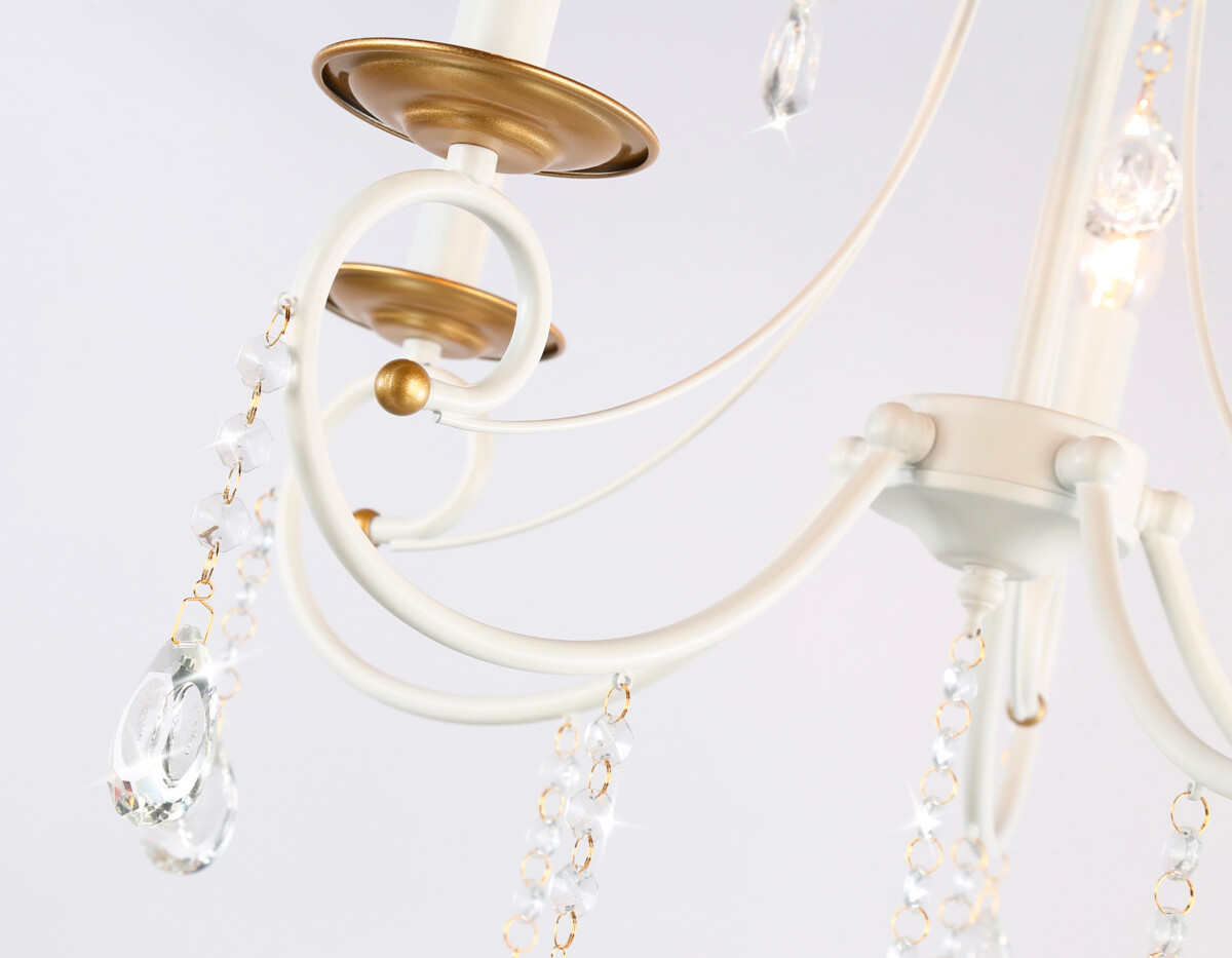 TR4916/5 WH/GD белый/золото E14/5 max 40W D550*860 — изображение 1