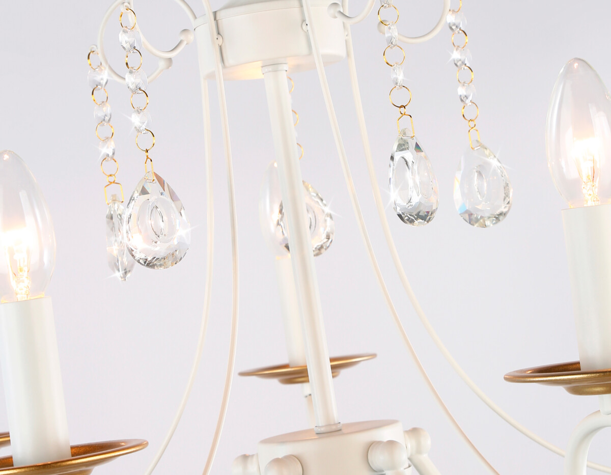 TR4916/5 WH/GD белый/золото E14/5 max 40W D550*860 — изображение 2