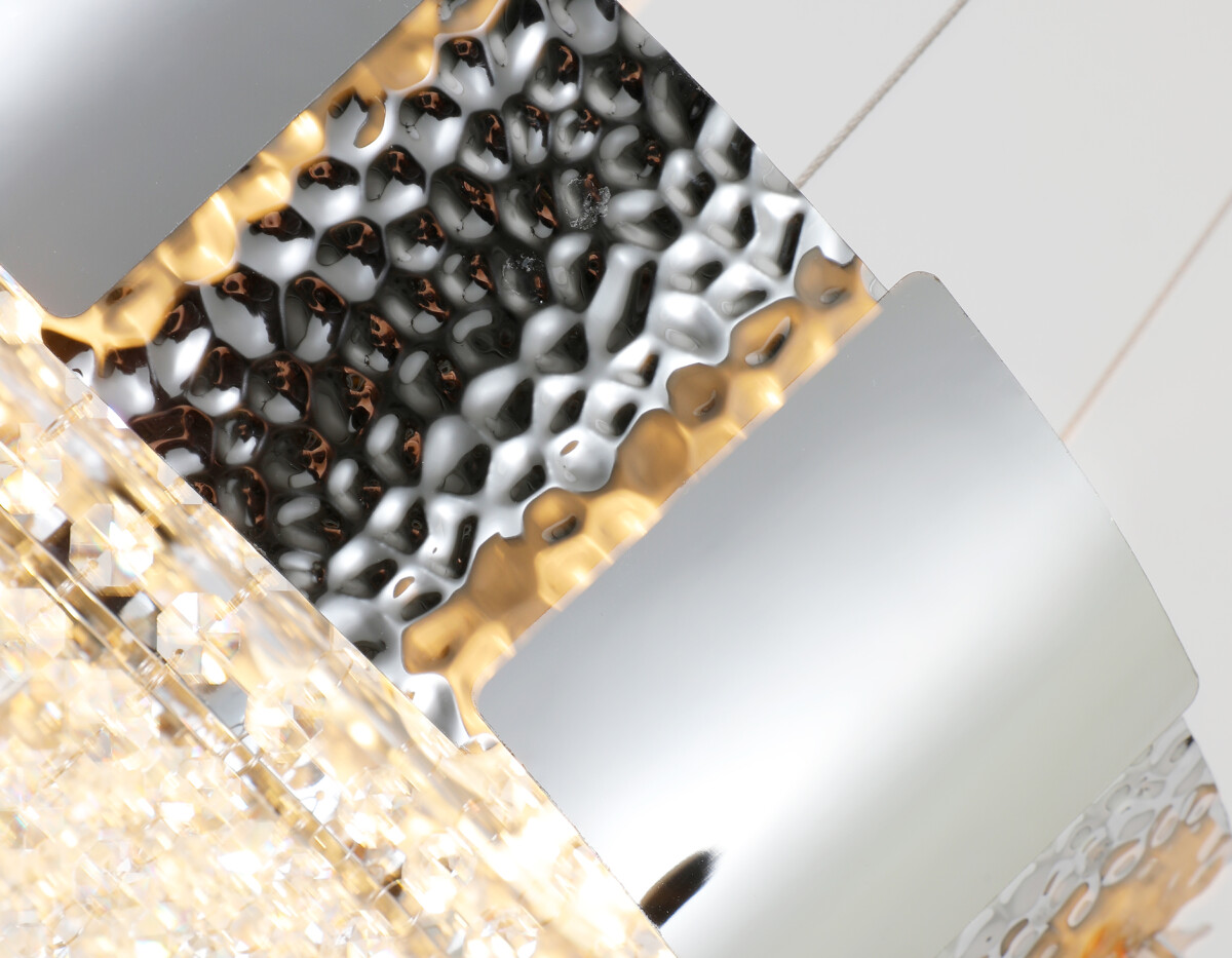 TR5244/7 SL/CL серебро/прозрачный E14/7 max 40W D500*630 — изображение 2