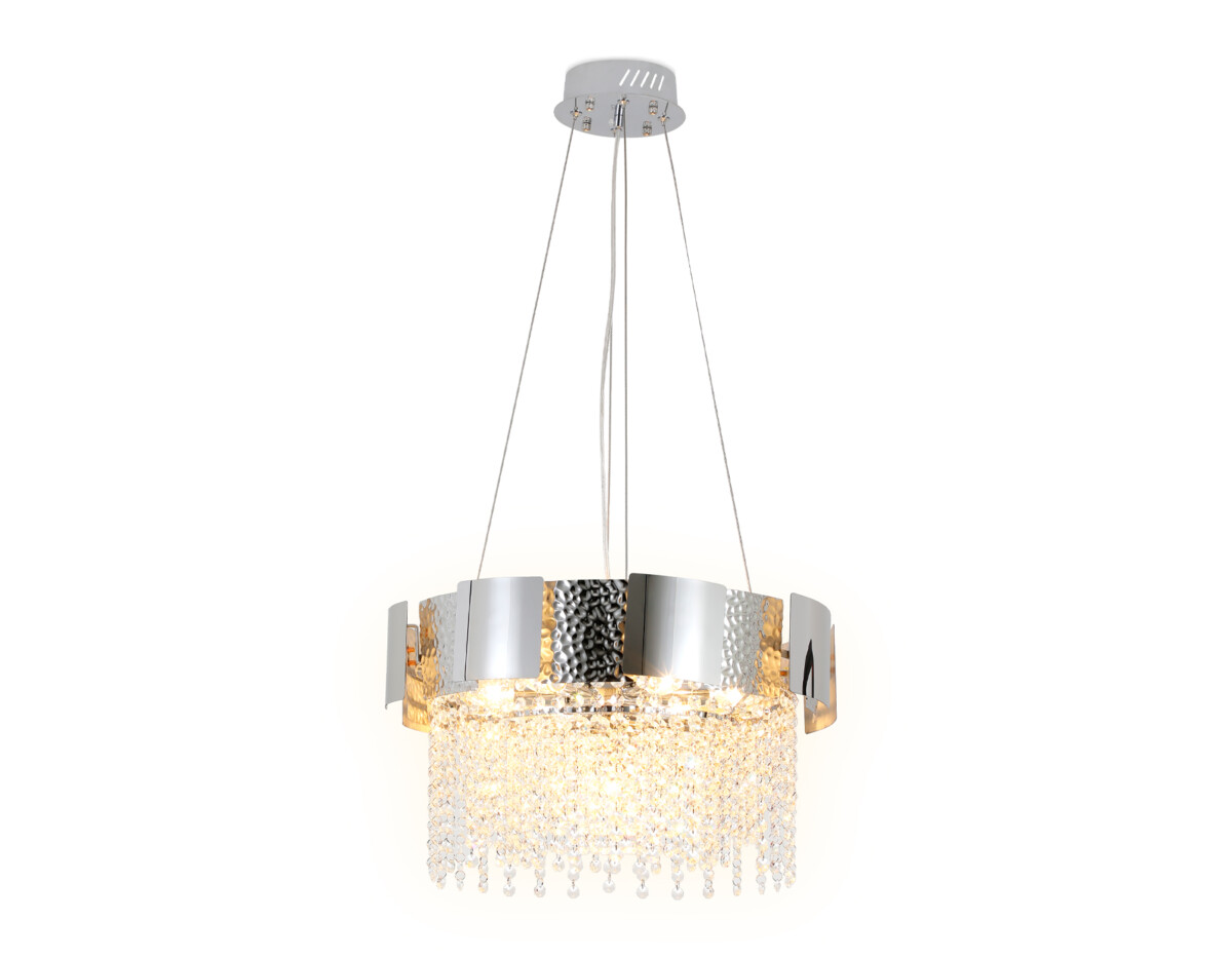 TR5244/7 SL/CL серебро/прозрачный E14/7 max 40W D500*630 — изображение 4