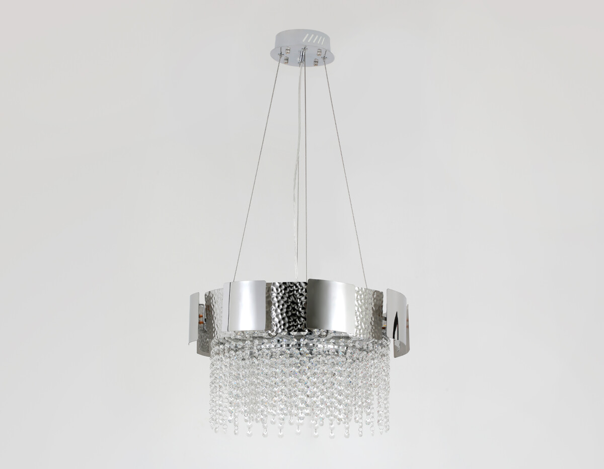 TR5244/7 SL/CL серебро/прозрачный E14/7 max 40W D500*630 — изображение 5