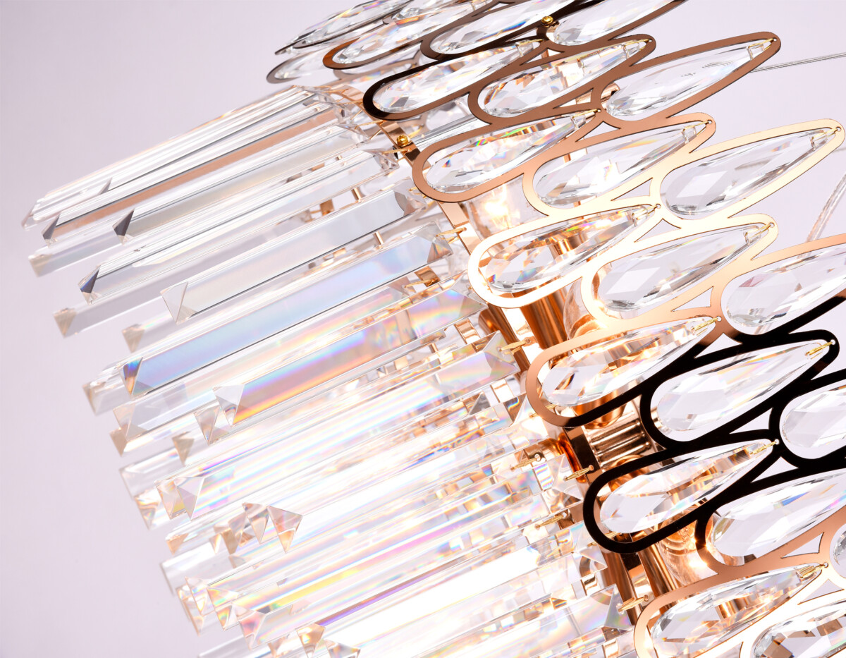 TR5263/8 GD/CL золото/прозрачный E14/8 max 40W D500*700 — изображение 2