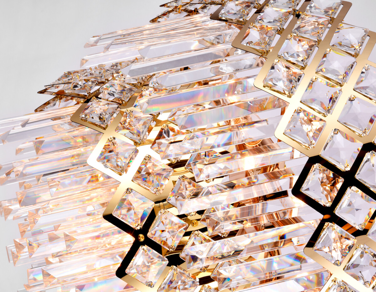 TR5275/8 GD/CL золото/прозрачный E14/8 max 40W D520*880 — изображение 1