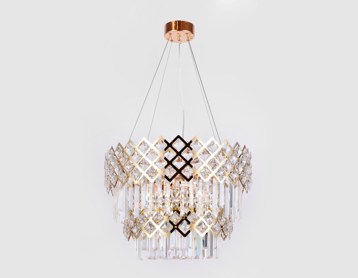 TR5275/8 GD/CL золото/прозрачный E14/8 max 40W D520*880 — изображение 3