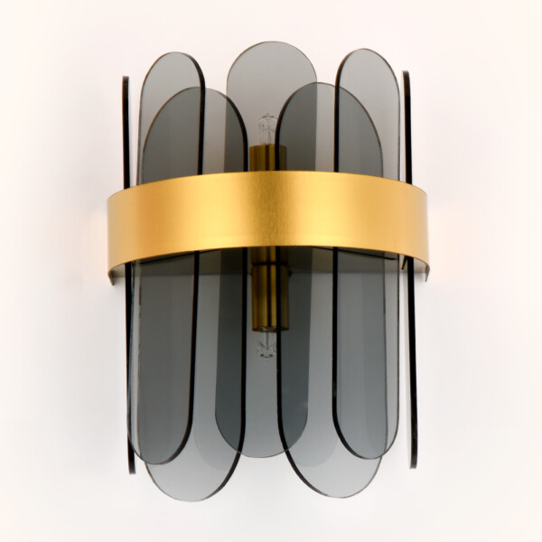 TR5348/2 GD/SM золото/дымчатый G9/2 max 40W 270*200*140