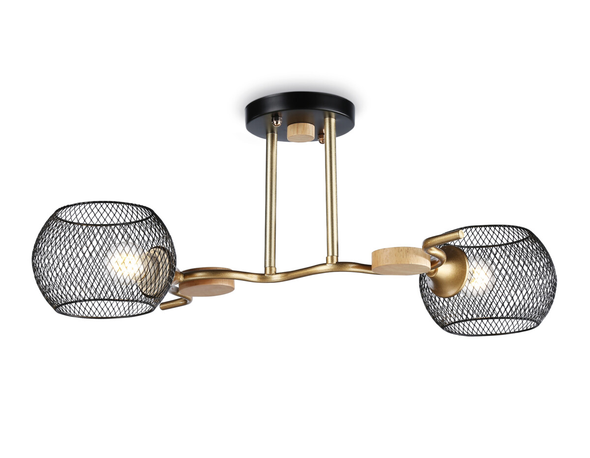 TR80162/2 BK/GD черный/золото E27/2 max 40W 550*360*220 — изображение 1