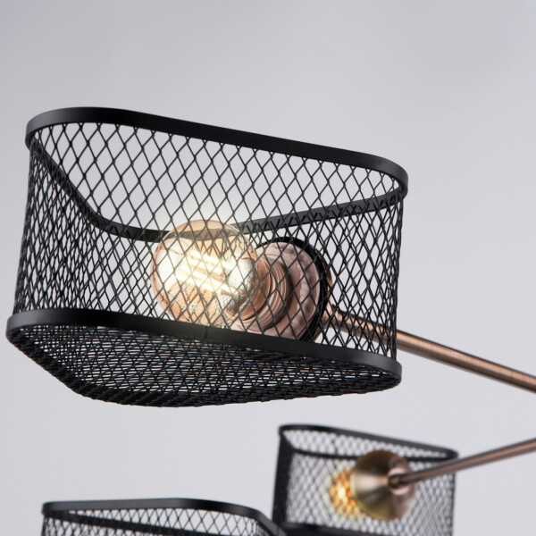 TR80172/6 SB/BK бронза/черный E27/6 max 40W D950*375