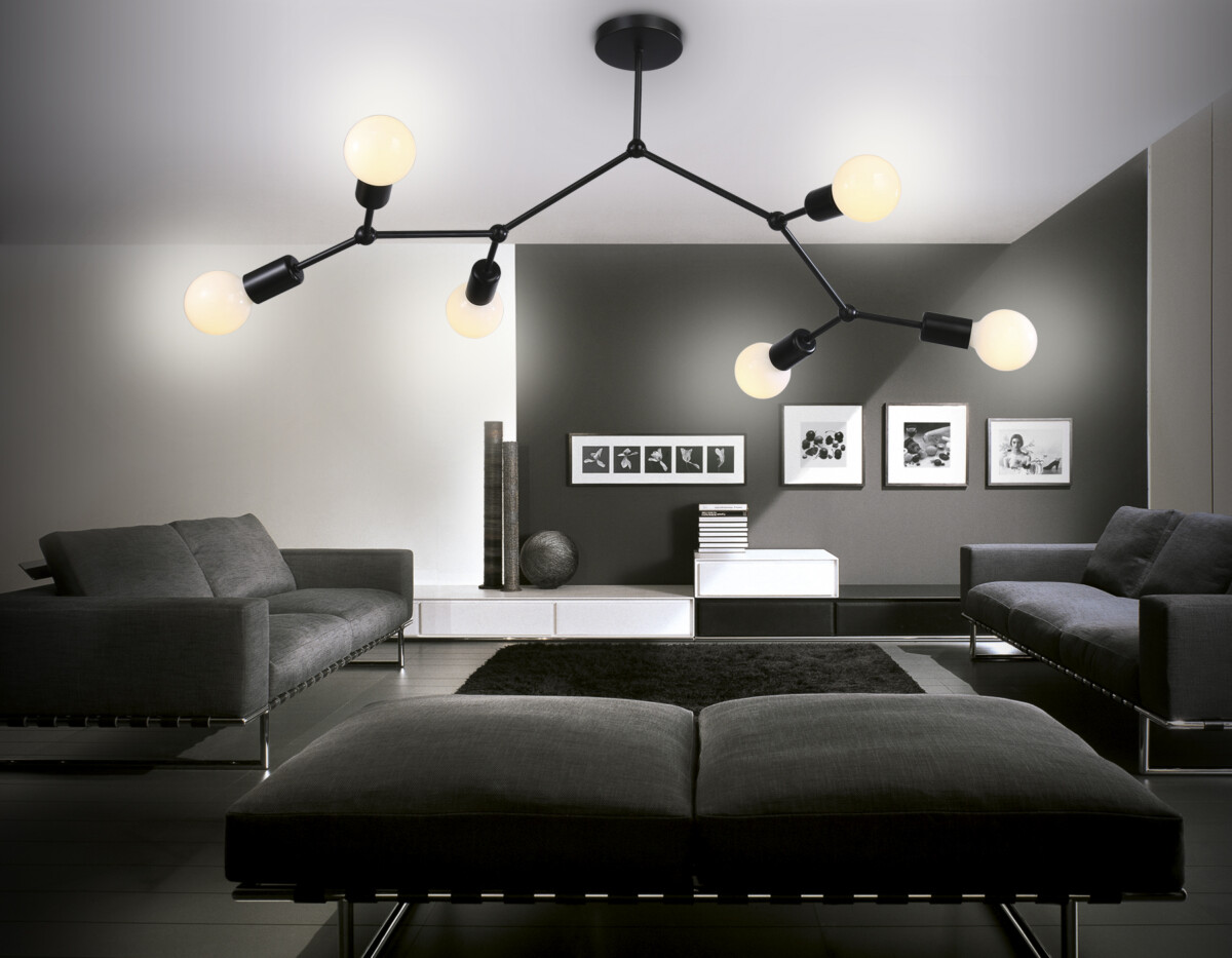 TR8036/6 BK черный E27*6 max 40W D670*590 — изображение 1