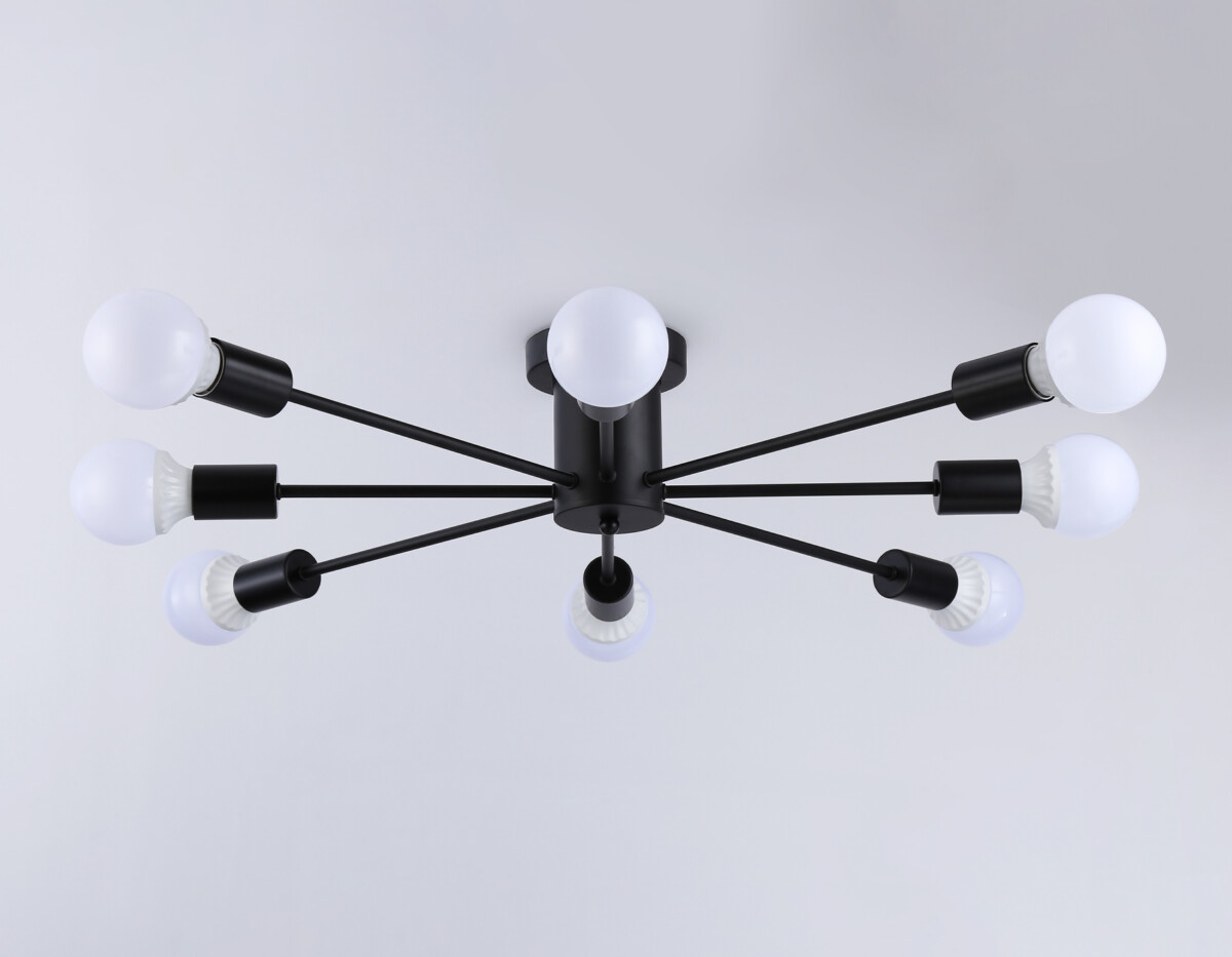 TR80411/8 BK черный E27/8 max 60W D950*150 — изображение 4