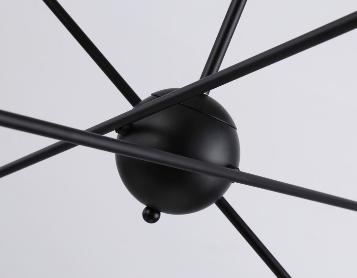 TR80435/6 BK/GD черный/золото E27/6 max 60W D950*730 — изображение 2