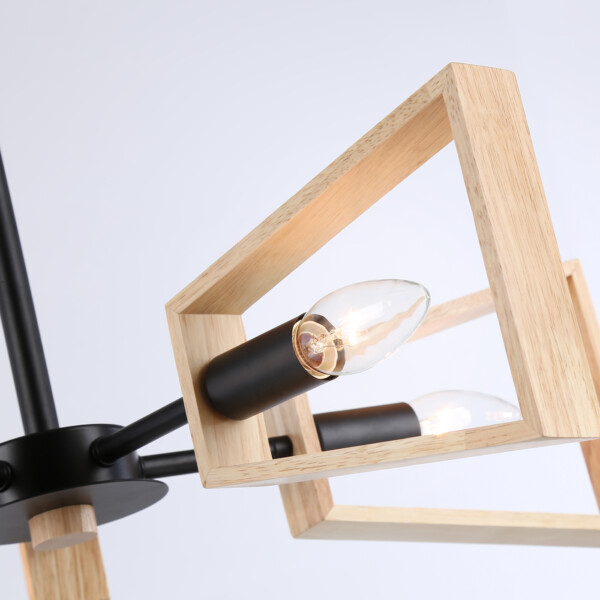 TR80495/5 BK/LW черный/светлое дерево E14/5 max 60W D620*430