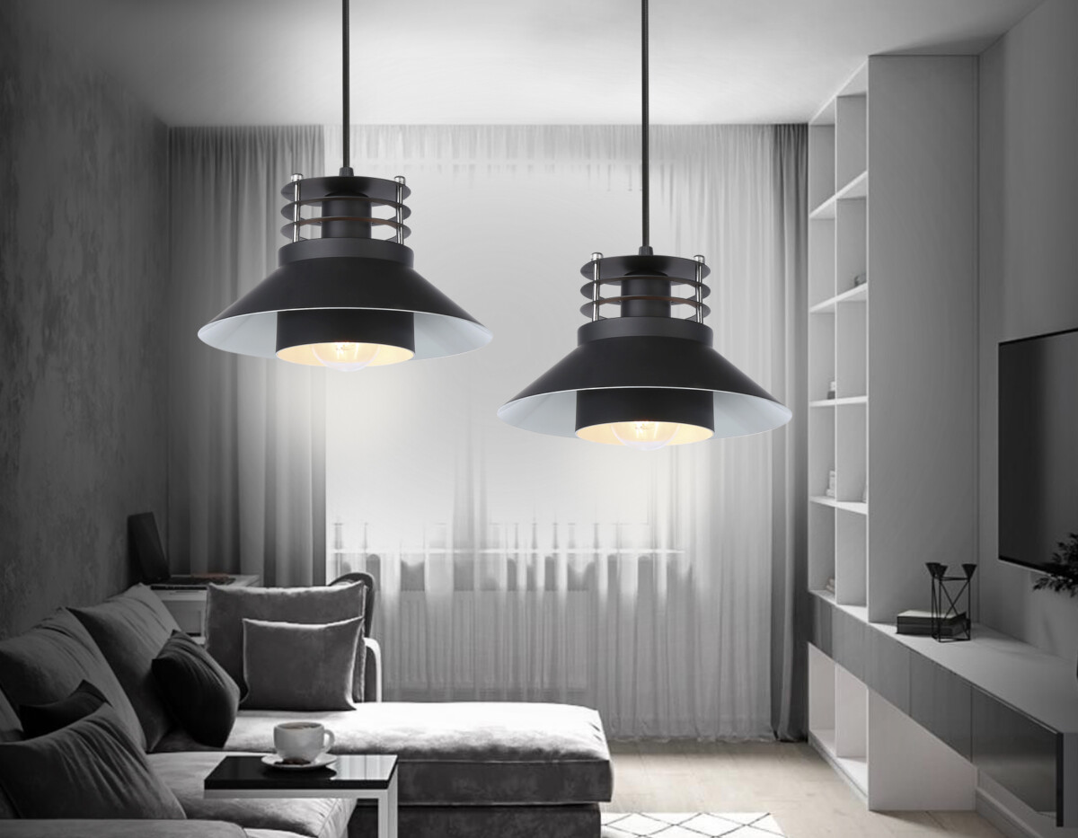 TR8172 BK черный E27 max 40W D203*940 — изображение 1