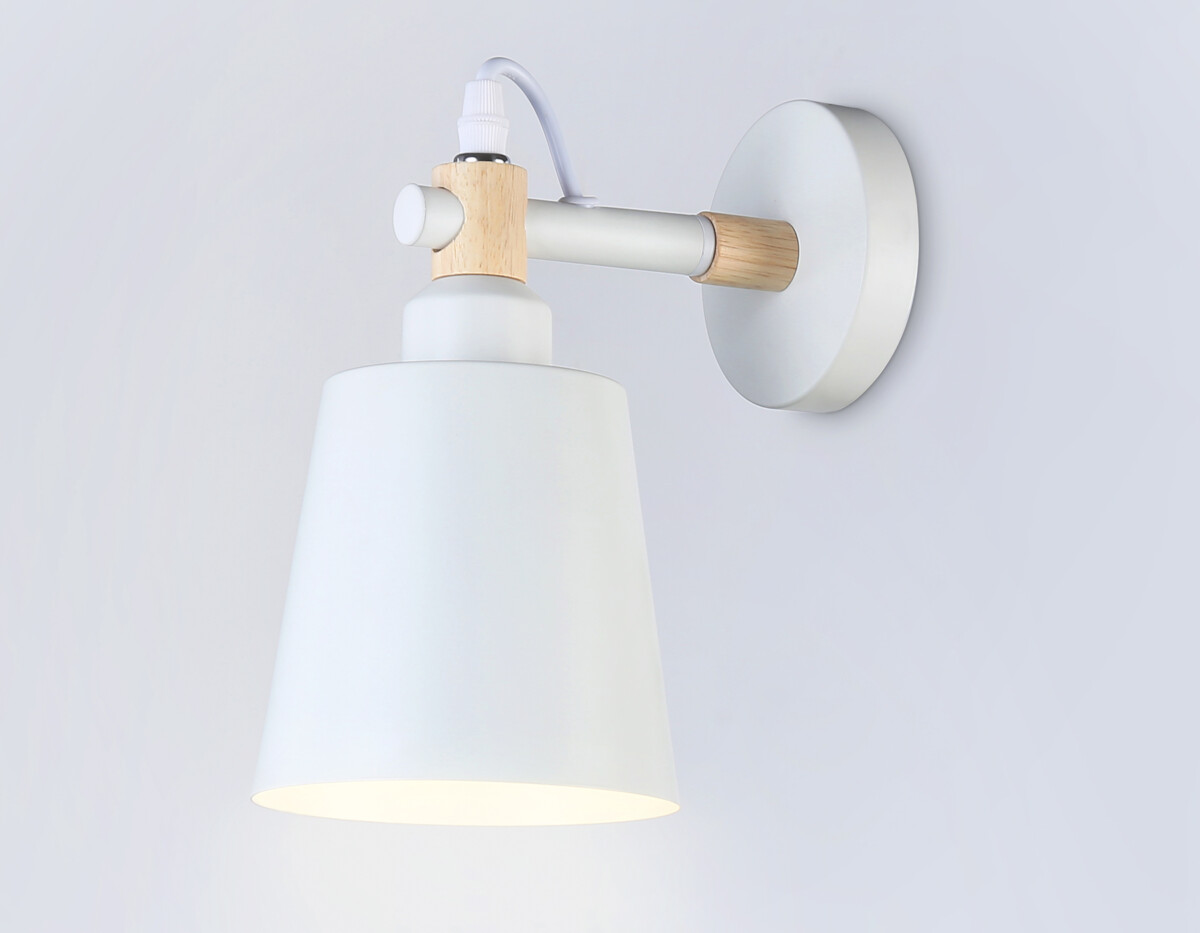 TR82212 WH/LW белый/светлое дерево E27 max 40W 230*130*190 — изображение 2