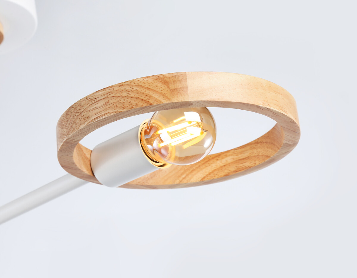 TR8243_macro1 TR8243/2 WH/LWD белый/светлое дерево E27/2 max 40W 590*165*220 — изображение 1