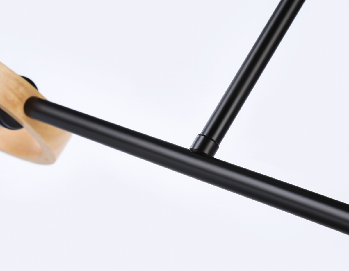 TR8244/2 BK/LWD черный/светлое дерево E27/2 max 40W 590*165*220 — изображение 2