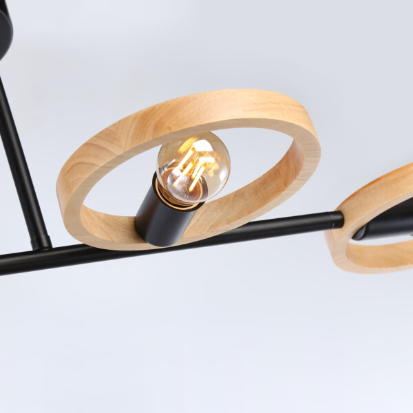 TR8248/4 BK/LWD черный/светлое дерево E27/4 max 40W 840*360*220