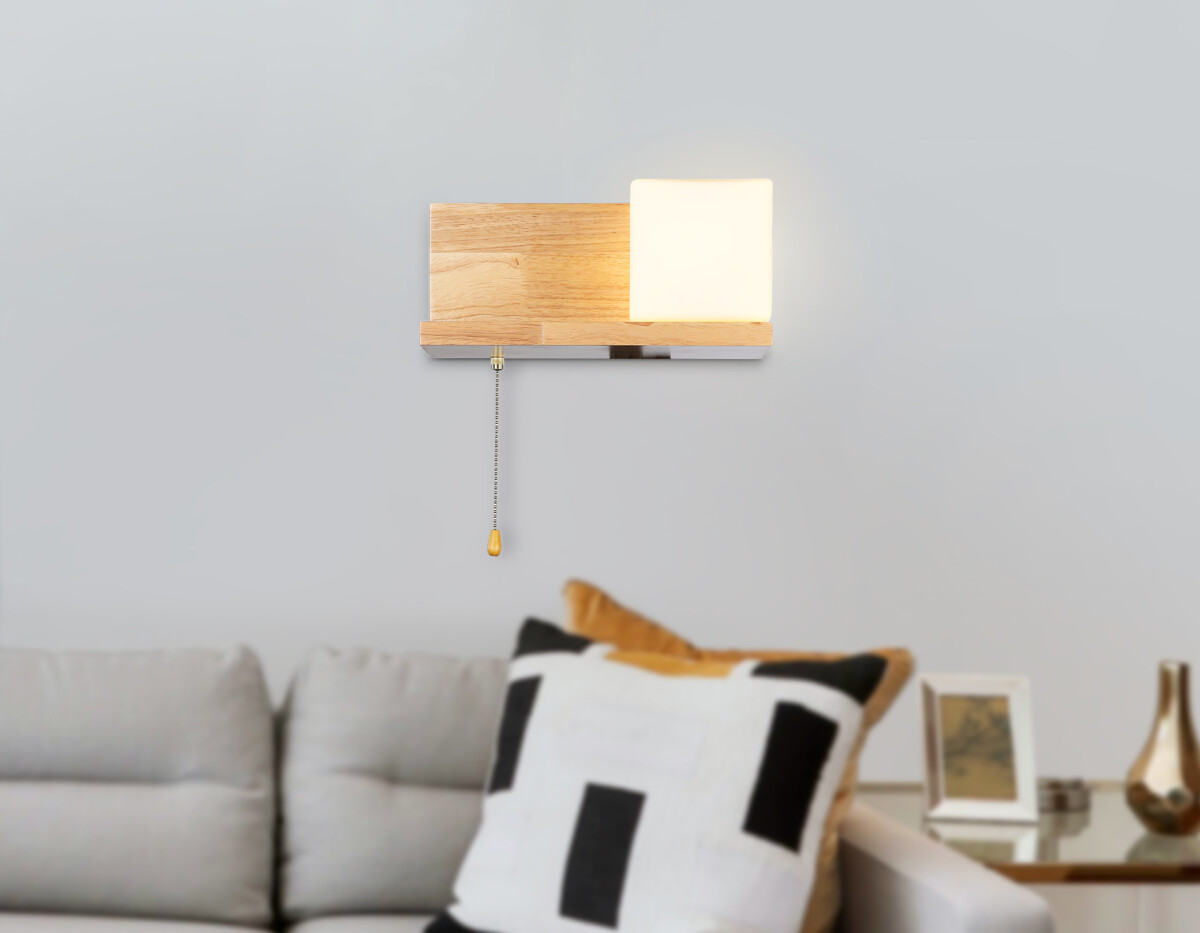 TR83123 LW/FR светлое дерево/белый матовый E27 max 40W 300*140*140 — изображение 5