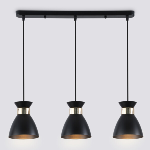 TR8469/3 BK/FGD черный/золото E27/3 max 60W 550*135*1000