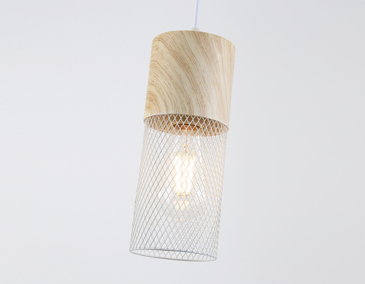 TR8498 WH/WD белый/дерево E27 max 60W D100*1000 — изображение 3