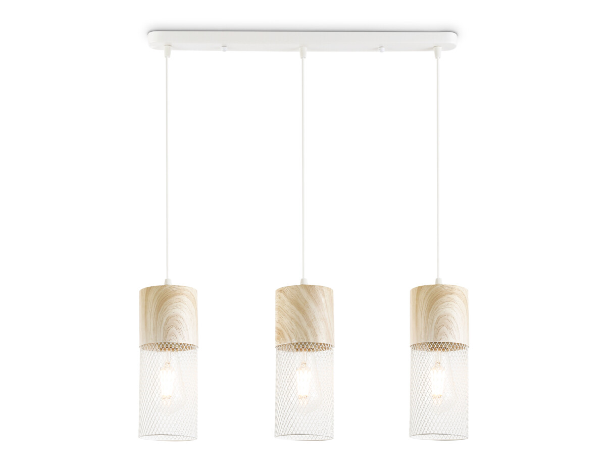 TR8499/3 WH/WD белый/дерево E27/3 max 60W 550*100*1000 — изображение 6