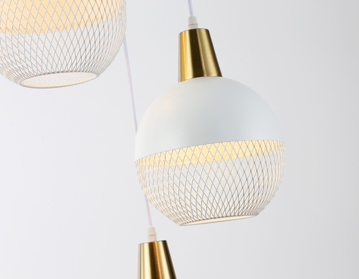 TR8503/3 WH/CP белый/медь E27/3 max 60W D410*1000 — изображение 3