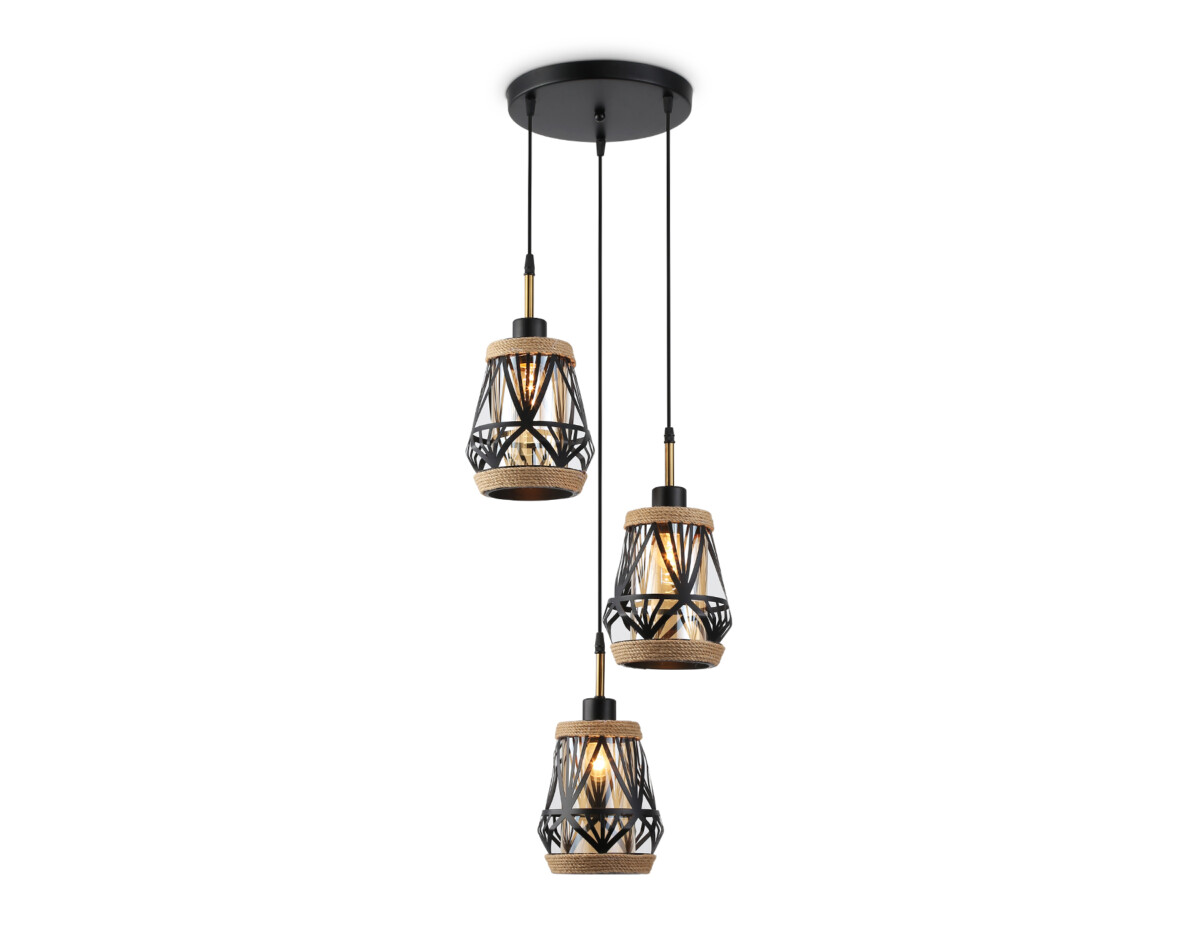 TR8522/3 BK/SB черный/бронза E27/3 max 60W D380*1000 — изображение 6