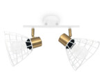 TR8601/2 WH/GD белый/золото E27*2 max 40W 260*154*230