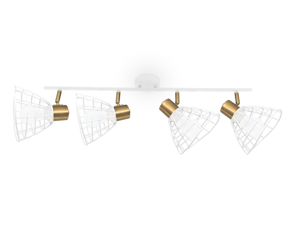 TR8603/4 WH/GD белый/золото E27*4 max 40W 465*154*230 — изображение 1